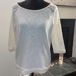 Aerie Cream/white Top